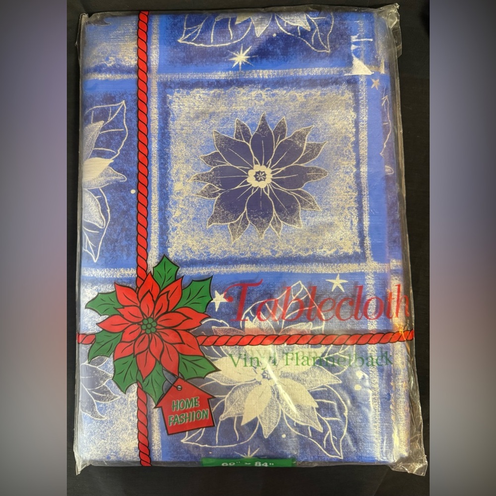 Vintage Christmas Table Cloth